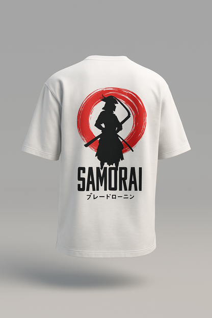Samurai Soul Oversized Tee – Signature Edition By Zaira