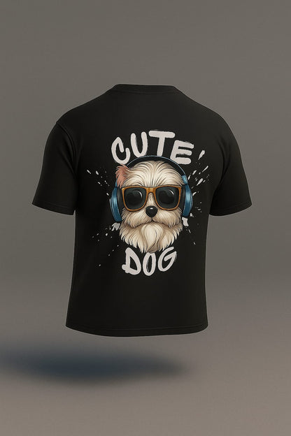 Urban Pup Love – Dual-Side Designer  Oversized  Tee